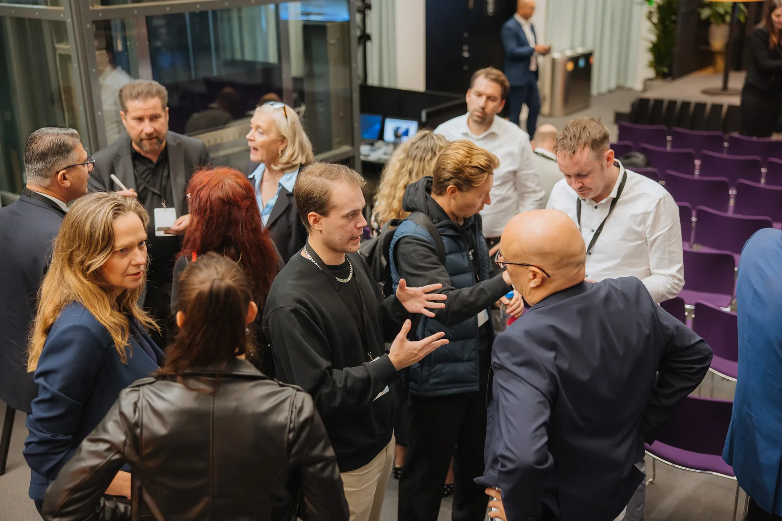 Conversations between sessions at Epicenter Helsinki